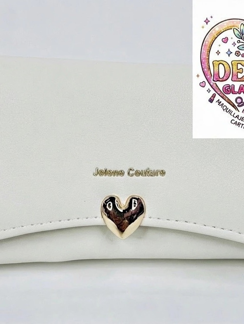Juicy Couture Heart Closure Wallet in White Like New